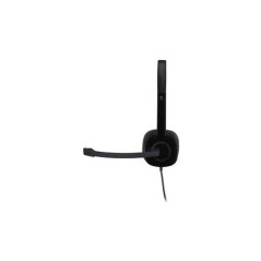 Logitech Stereo H151 Wired Headset - Premium Sound Quality, Comfortable Fit, Stylish Black Design